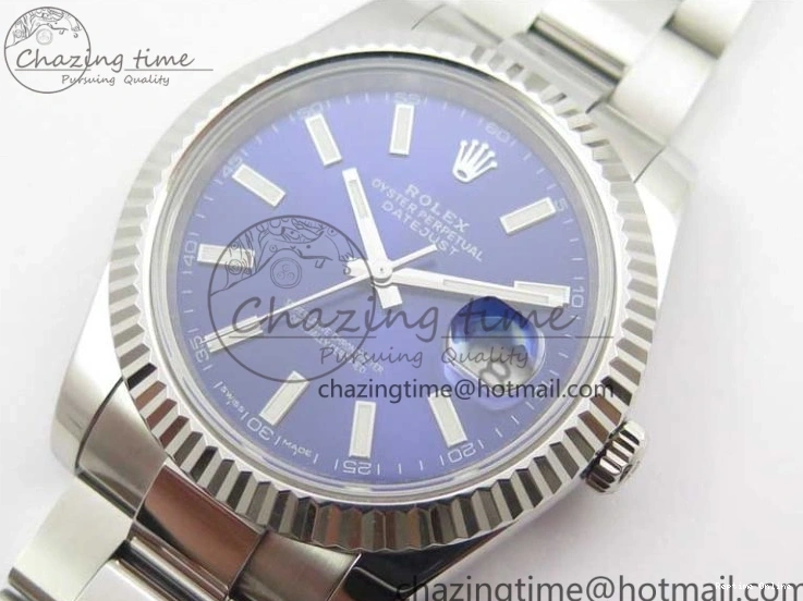 0111 DateJust 126334 SS Noob 1:1 904L Best Edition Blue Dial Stick Markers on Oyster Bracelet A Youthful 3169